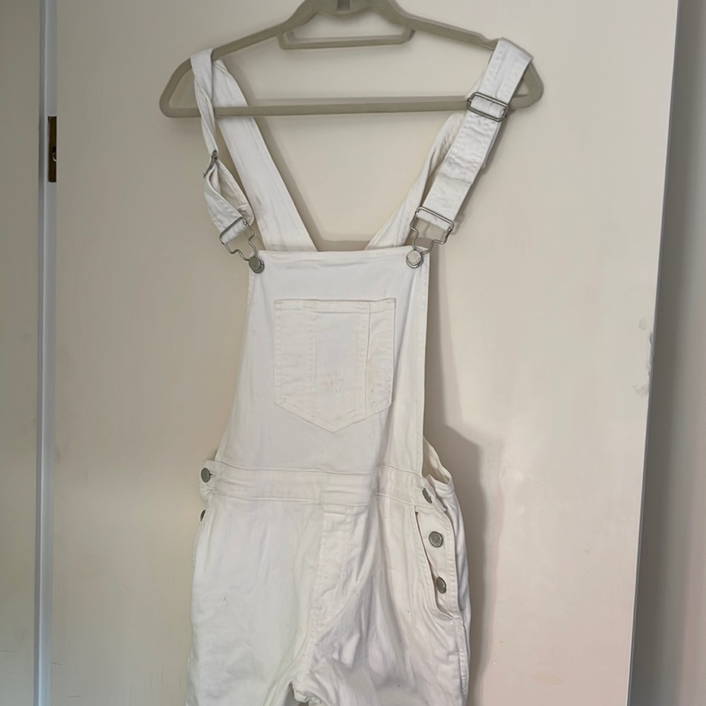 All saints white overalls